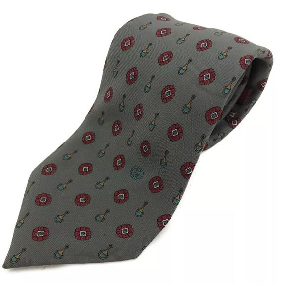 Authentic GUCCI Silk 100% Tie MultiColor - Picture 9 of 9